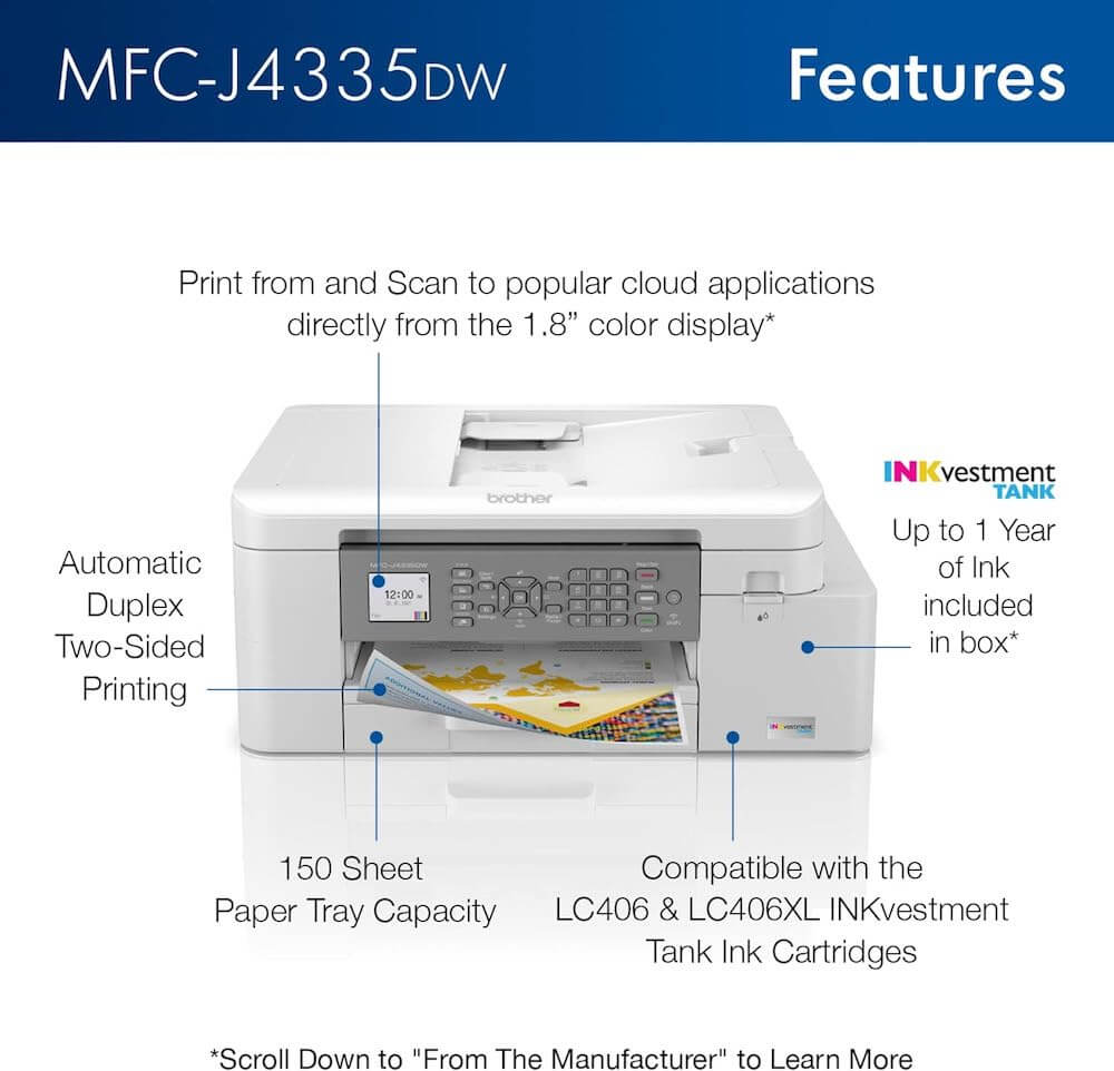 Brother MFC-J4335DW – Features